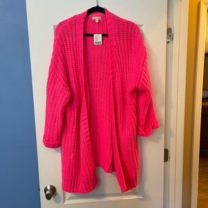 NWT Urban Outfitters Bright Pink Cardigan